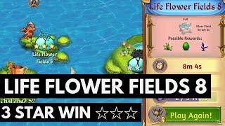 Merge Dragons Life Flower Fields 8 • 3 Stars On 2nd Win ☆☆☆ [upl. by Glassman]