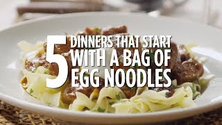 Top 5 Dinner Recipes With Egg Noodles  Recipe Compilations  Allrecipescom [upl. by Wsan]