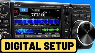 Icom IC7300 SETUP for WSJTFT8 Digital Modes Easy and Simple [upl. by Inad]