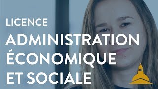 La licence Administration économique et sociale [upl. by Keenan779]