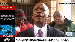 Son of erstwhile Bophuthatswana Homeland leader Kwena Mangope joins ActionSA [upl. by Atsejam]