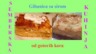 Gibanica sa sirom od gotovih kora [upl. by Harwin]