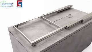 Kitchen Island Extension Rail Sliding Mechanism [upl. by Nilahs]