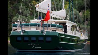 37 m Steel Hull Motorsailer SAILING NOUR New walkthrough video [upl. by Viehmann]