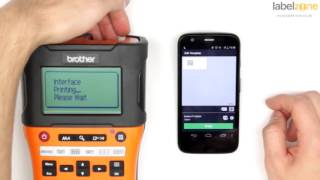 Brother PTouch E550W Android App [upl. by Gilus230]