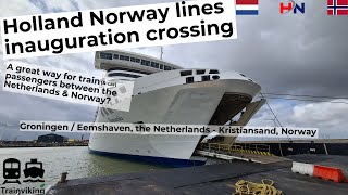 Holland Norway Lines  Groningen  Eemshaven The Netherlands  Kristiansand Norway by ferry HNL [upl. by Yesrod]