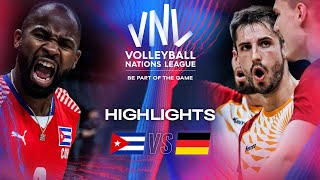 🇨🇺 CUB vs 🇩🇪 GER  Highlights  Week 1  Mens VNL 2024 [upl. by Mackenzie]