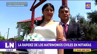 🔴 La rapidez de los matrimonios civiles en notarías [upl. by Niemad626]