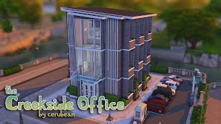 The Creekside Office 👩‍💻 No CC  Sims 4 Speed Build [upl. by Adiaj]