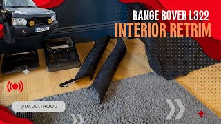 L322 Range Rover  Alcantara Interior retrim A B amp C Pillars [upl. by Lorianna]