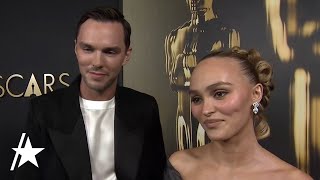 LilyRose Depp GUSHES Over ‘Nosferatu’ CoStar Nicholas Hoult [upl. by Thera]