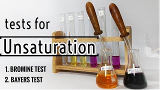 Test for unsaturation  Organic qualitative analysis [upl. by Adnauq166]