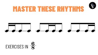 3 Great Rhythms To Learn In 68  Rhythm Practice 🥁🎶 [upl. by Eirallam]