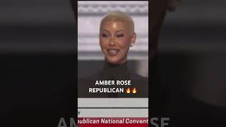 AMBER ROSE IS FULLY REPUBLICAN NOW 💯🔥 TRUMP MAGA 2024elections [upl. by Ancel]