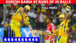 Suresh Raina 87 Runs Of 25 Balls vs KXIP Full Highlights•CSK vs KXIP IPL 2014 Qualifier 2 Highlights [upl. by Aramal385]