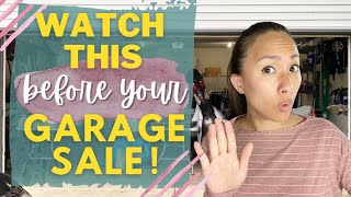 20 Tips For the BEST GARAGE SALE EVER How to Make Money Selling Your Used Junk  Garage Sale Tips [upl. by Aleekat]