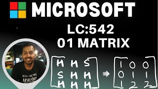 LC542  01 Matrix  Microsoft interview question [upl. by Lertnom31]