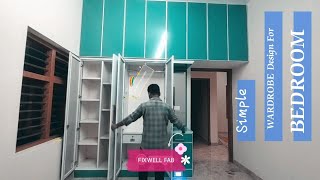 Simple Wardrobe Designs For Bedroom  Aluminum Fabrication Work [upl. by Corette982]