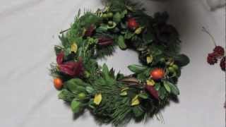 How to Make a Christmas Wreath from a Wire Hanger [upl. by Bushore]