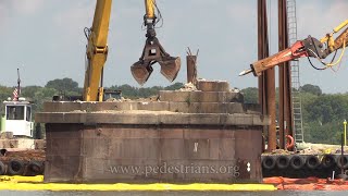 1866 Bridge Pier Demolition Part 1 [upl. by Hourihan]