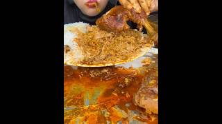 SPICY CHICKEN SEZWAN MUTTON GRAVY TURKISH CHIKEN mukbang satisfyingbites food smallbites eating [upl. by Eserahc]