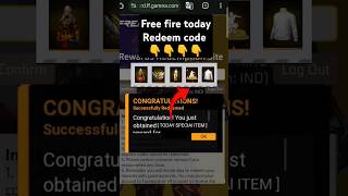 FREE FIRE REDEEM CODE TODAY 17 OCTOBER REDEEM CODE FREE FIRE  FF REDEEM CODE TODAY 17 OCTOBER [upl. by Ellennaj]