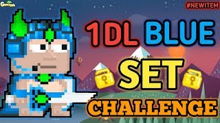 1 DL BLUE SET CHALLENGE NEW SET  Growtopia  Set Challenge 29 [upl. by Nitnilc32]