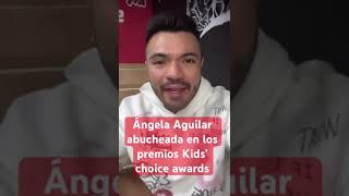 El público abucheó a angelaaguilar en entrega de premios gritando cazzu [upl. by Ynar745]