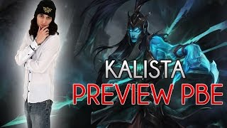 KALISTA TEST PBE LOL  PLUIE DE DASH  Gameplay FR par Jiraya [upl. by Mlehliw]