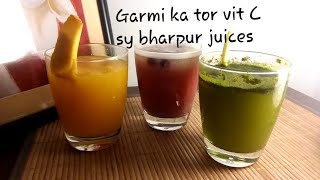 Mango Squash  Mint Margarita aur Falsa ka sharbut  Garmi Ka 100 tor with VitaminC rich juices [upl. by Yllen]