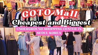 Goto Mall CHEAPEST and BIGGEST Underground Shopping Mall In Seoul Korea [upl. by Apollo]