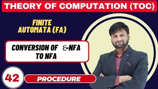 Conversation of Epsilon NFA to NFA  Equivalence Epsilon Closure  TOC [upl. by Rosalinde]