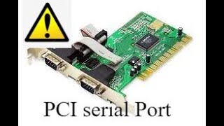 pci serial port driver [upl. by Htaeh]