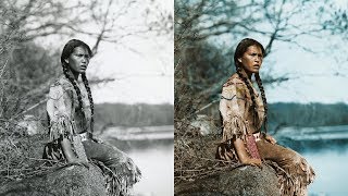 Colorized Historical Photos of American Indians in the Early 1900s [upl. by Steinman]