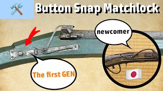 The Button Snap Matchlock The Ancestor of Japanese Matchlock  How it works [upl. by Aillicec]