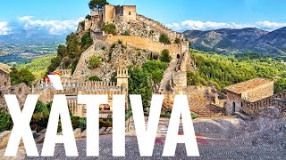 XÀTIVA 🇪🇸 VALENCIA 🌄 Ruta monumental y su gran Castillo 🏰 La ciudad de los Borja 👑 [upl. by Nahamas]