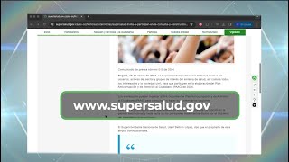 Supersalud invita a participar en la consulta y construcción del Plan Anticorrupción [upl. by Marl]