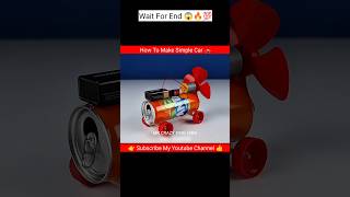 How to make simple Air compressor car with dc motor  9 volt battery 🔋shorts [upl. by Rotman]