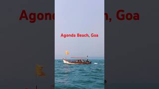 Boat Riding at Agonda Beach Goa goabeach beach music [upl. by Tedmann134]