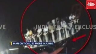 One Dead amp 20 Injured In Horrific Crash Of Joy Ride In Chennais Kishkinta Theme Park [upl. by Namlas]