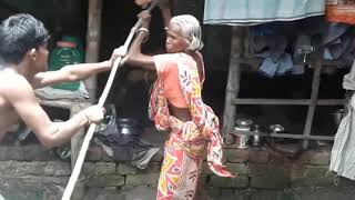 Bangla Galagali Video  Burir fight Super Man Hero By MHD [upl. by Glover]