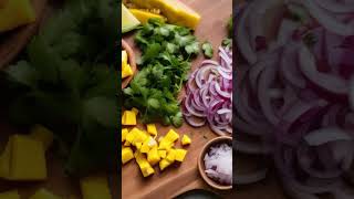 0Minute Prep Mango Salsa Recipe [upl. by Kloman678]