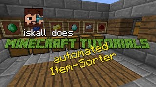 Automated stackable item sorter in 15 minutes  Survival friendly tutorial [upl. by Sibella731]