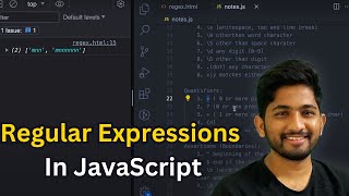 Regular Expressions  RegEx In JavaScript 2024 [upl. by Haisej]