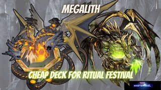 Cheap deck for Ritual Festival Master Duel  Megalith [upl. by Wilburn]