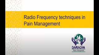 Radiofrequesncy amp Cryoneurolysis  What is RFA  What is cooled RF  Is cooled RF better [upl. by Nioe]