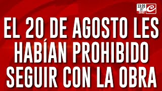 Derrumbe en Villa Gesell el 20 de agosto les habían prohibido seguir con la obra [upl. by Perla]