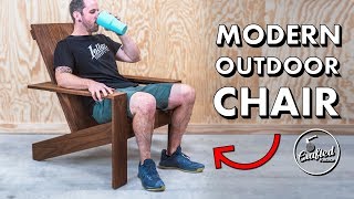 How to build a modern Adirondack chair  Outdoor Woodworking Plans [upl. by Renny]