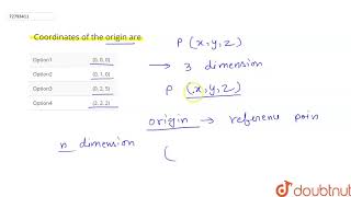 Coordinates of the origin are [upl. by Gunther477]