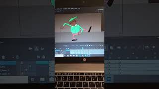 Character rigging in Adobe animate framebyframeanimation meme shortvideo short animation funny [upl. by Wilder430]